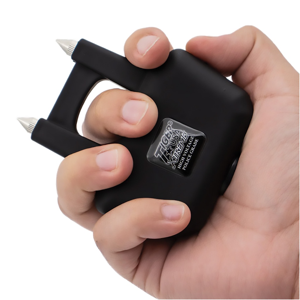 SAMPLE - Stealth Guardian Tiger-Claw Grip Stun Gun - Midnight Black