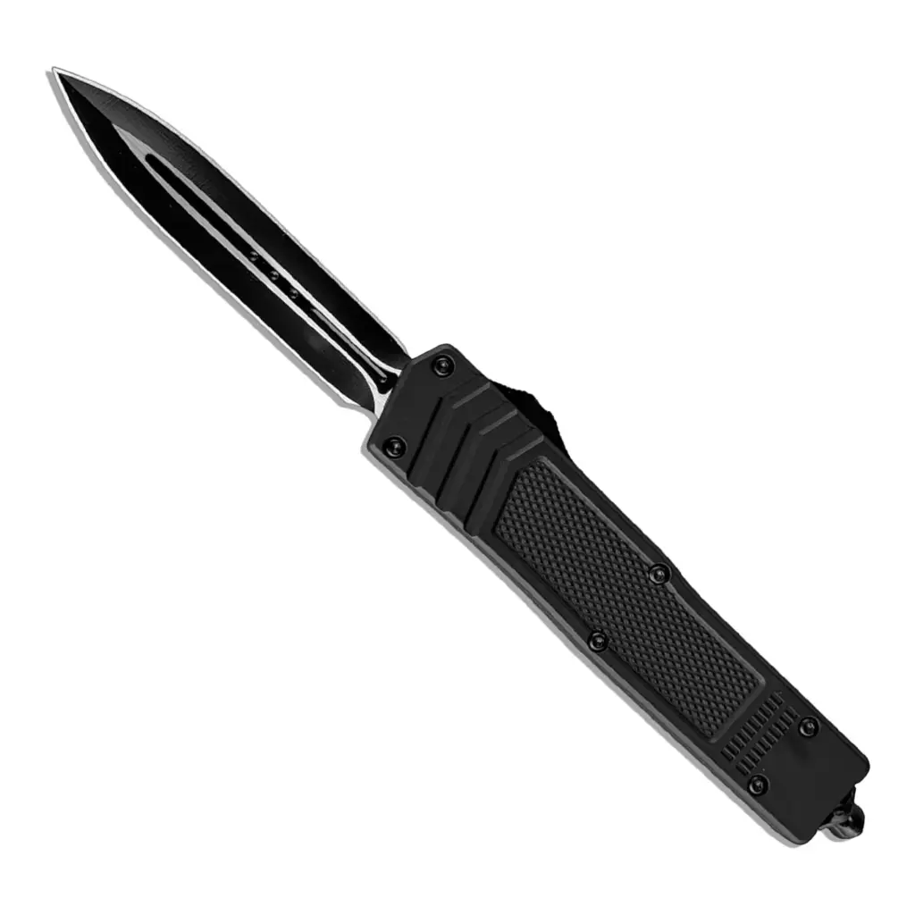 Shadow Breach Double-Action OTF Knife - Black Alloy