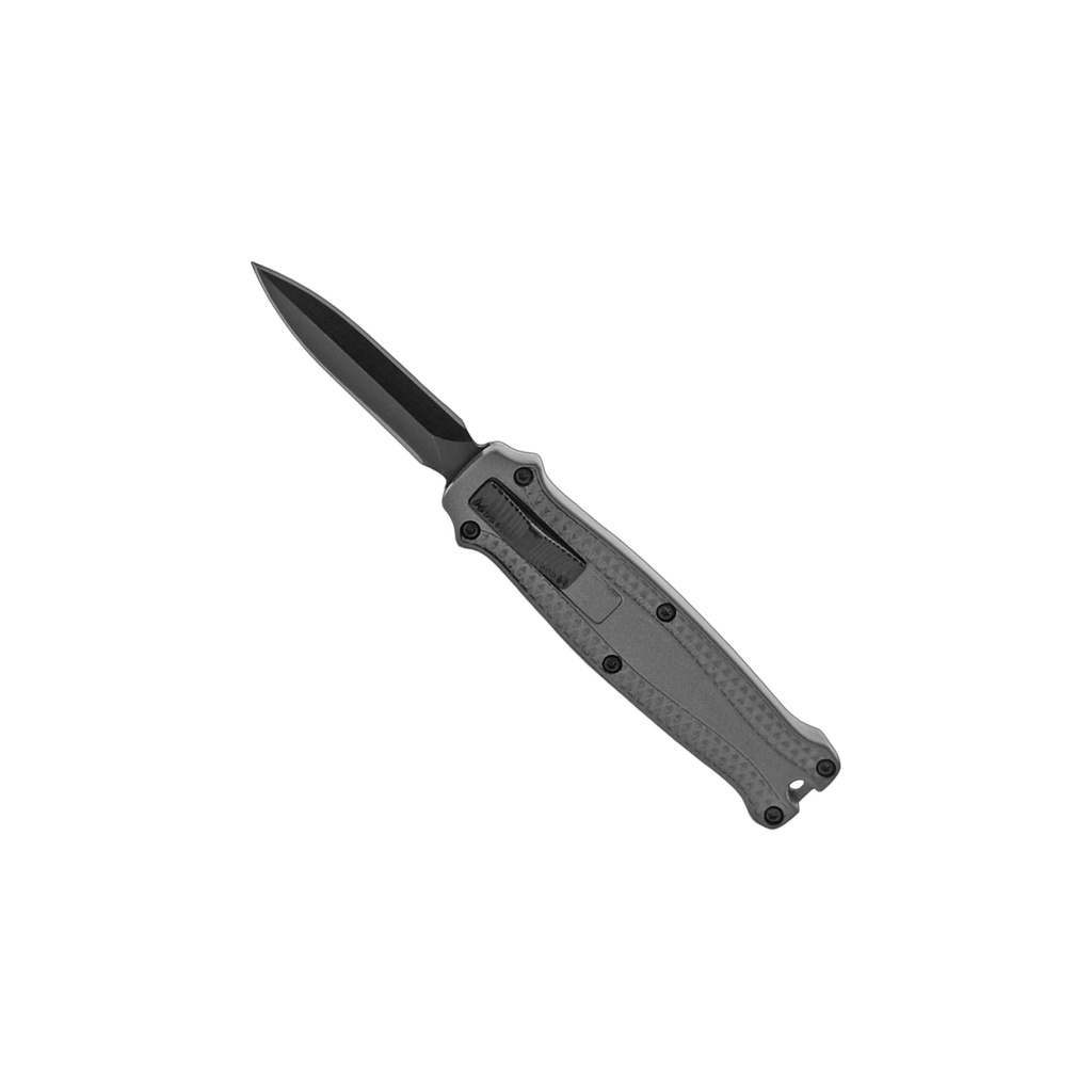 Minimal Strike Double-Action OTF Knife - Gray Aluminum