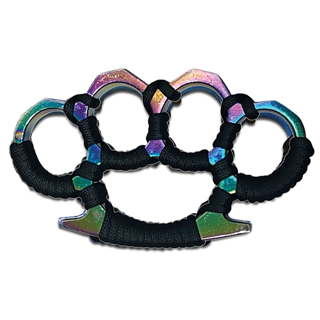 Aurora Wrap Control Brass Knuckles - Rainbow Metal