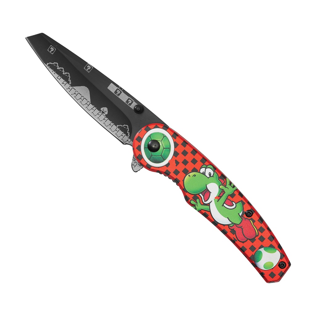 Pixel-Level Sidekick Assisted Opening Knife - Yoshi Green