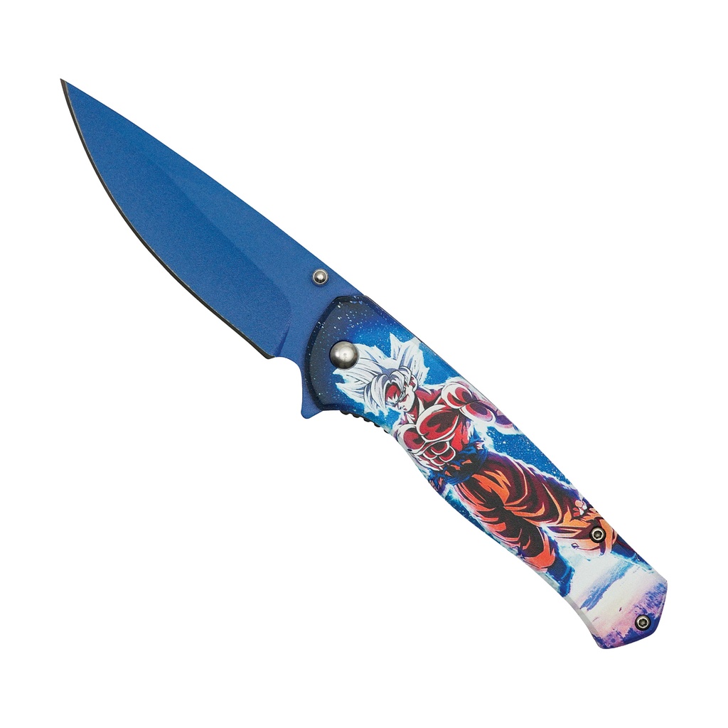 Super Saiyan Surge Assisted Opening Knife - Blue Blade