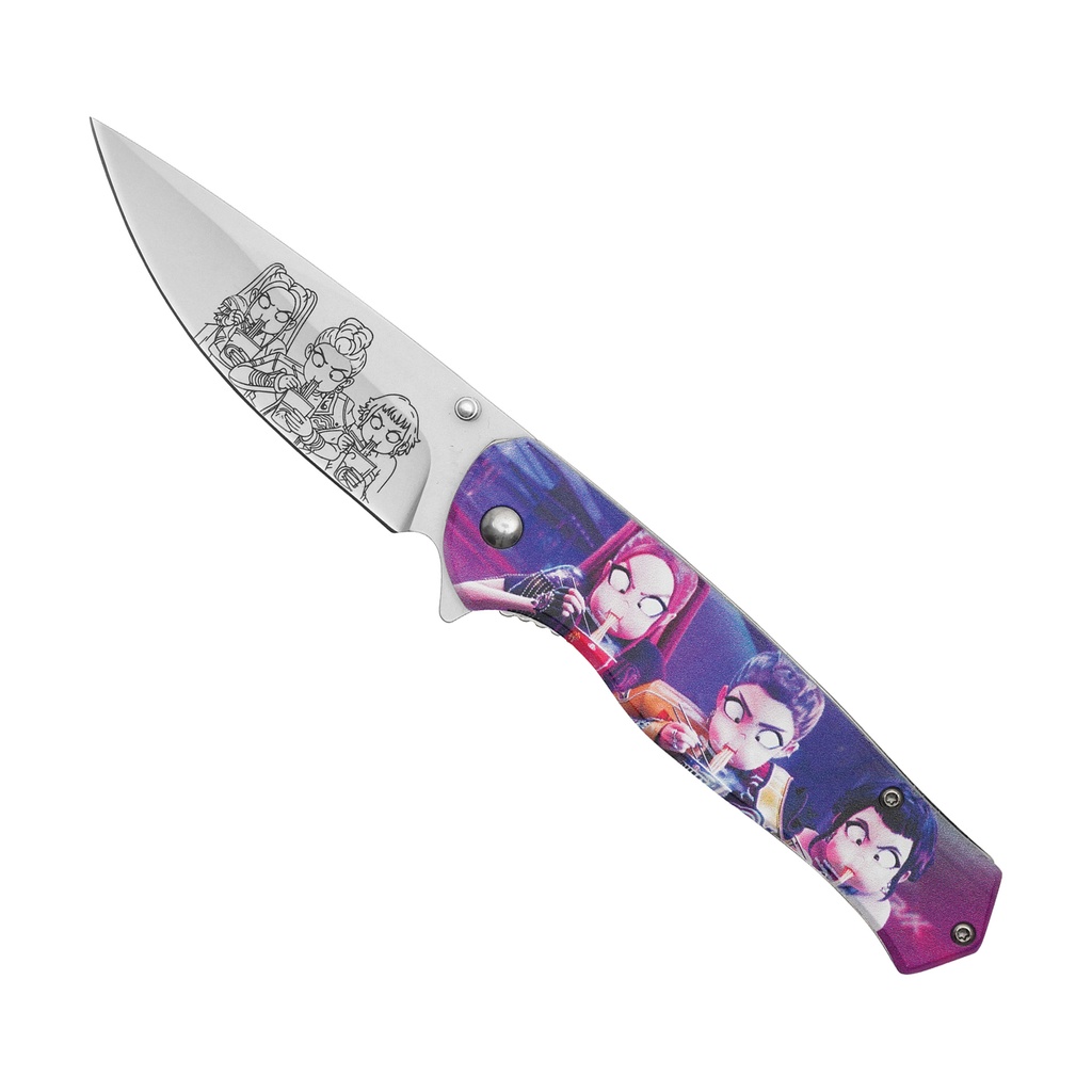 Neon Demon Pop Assisted Opening Knife - Ramen Print Aluminum