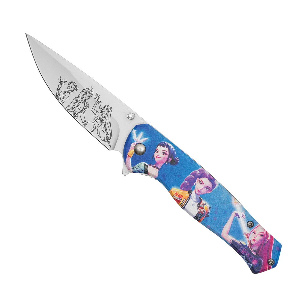 Huntrix Idol Demon-Hunter Assisted Opening Knife - Neon Anime