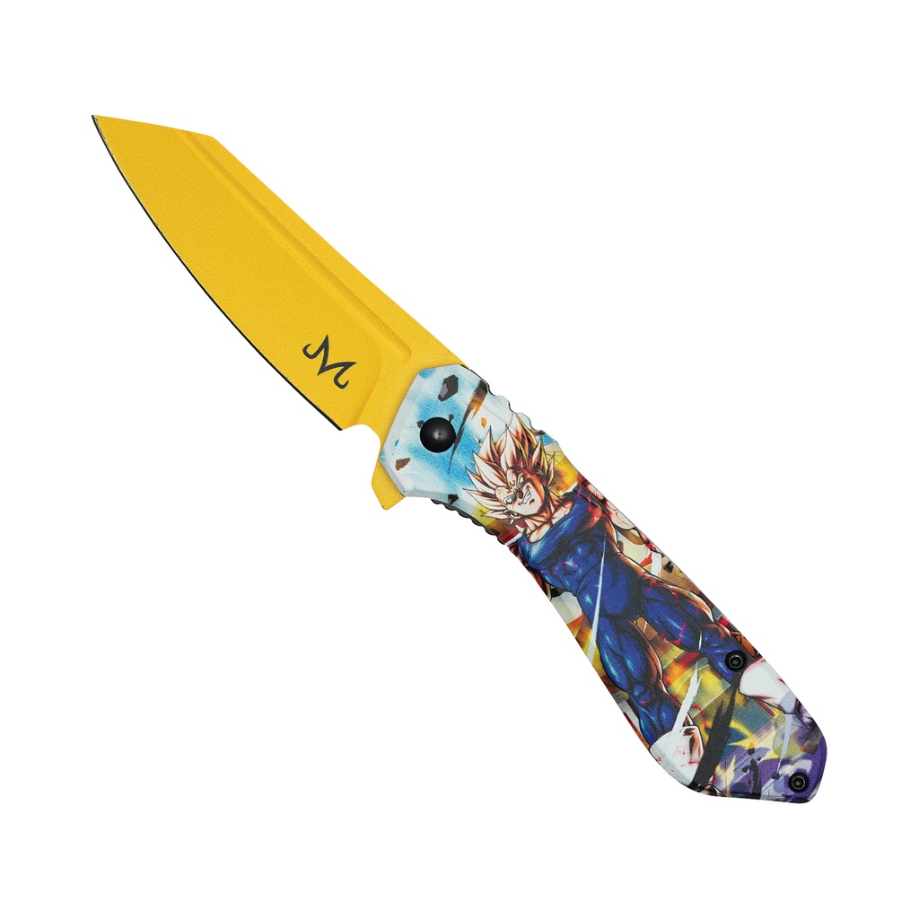 Majin Surge Anime Combat Assisted Knife - Gold Blade