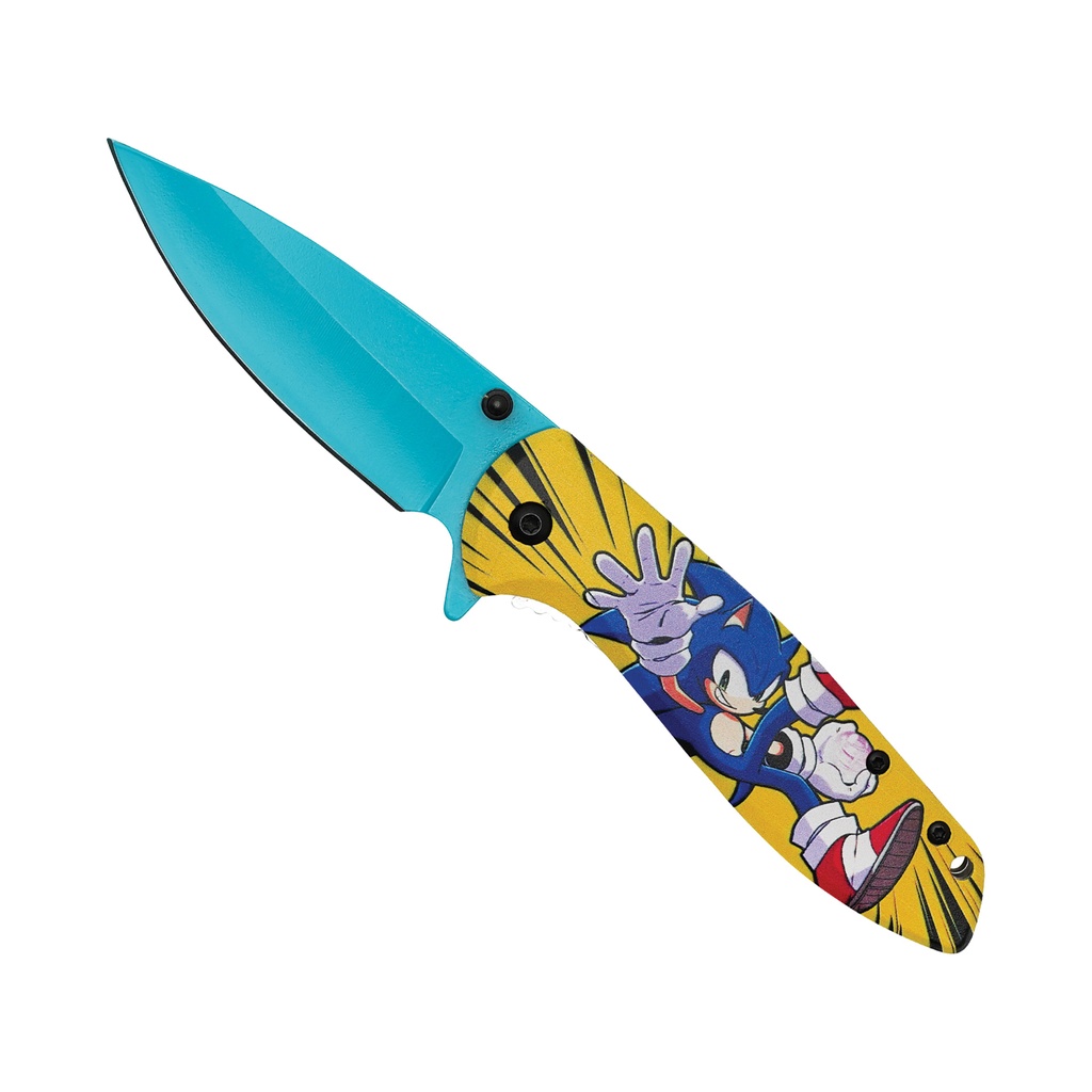 Speed Burst Collector Assisted Opening Knife - Blue Hedgehog