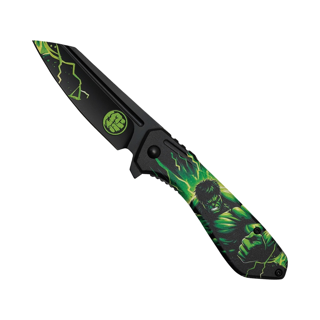 Gamma Rage Marvel Assisted Opening Knife - Hulk Green