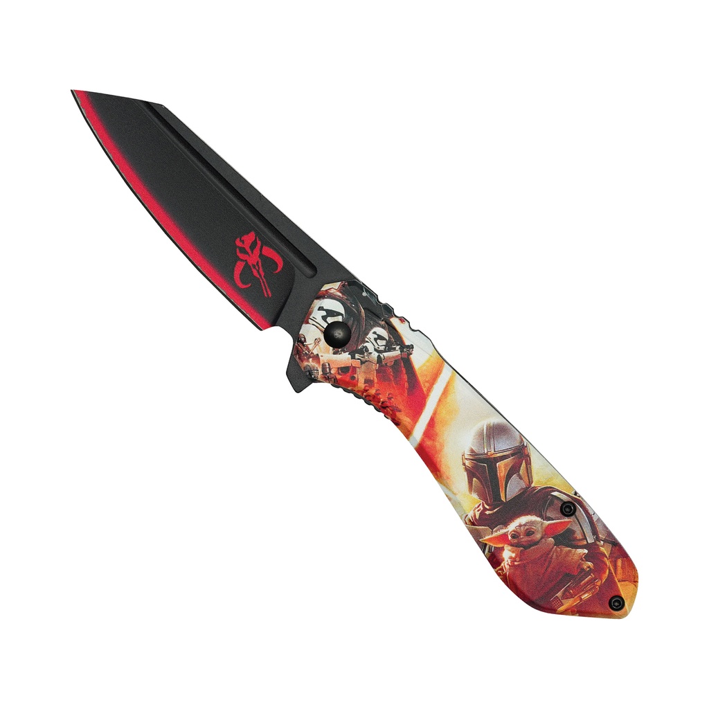 Beskar Guardian Assisted Opening Knife - Mandalorian Graphic Aluminum