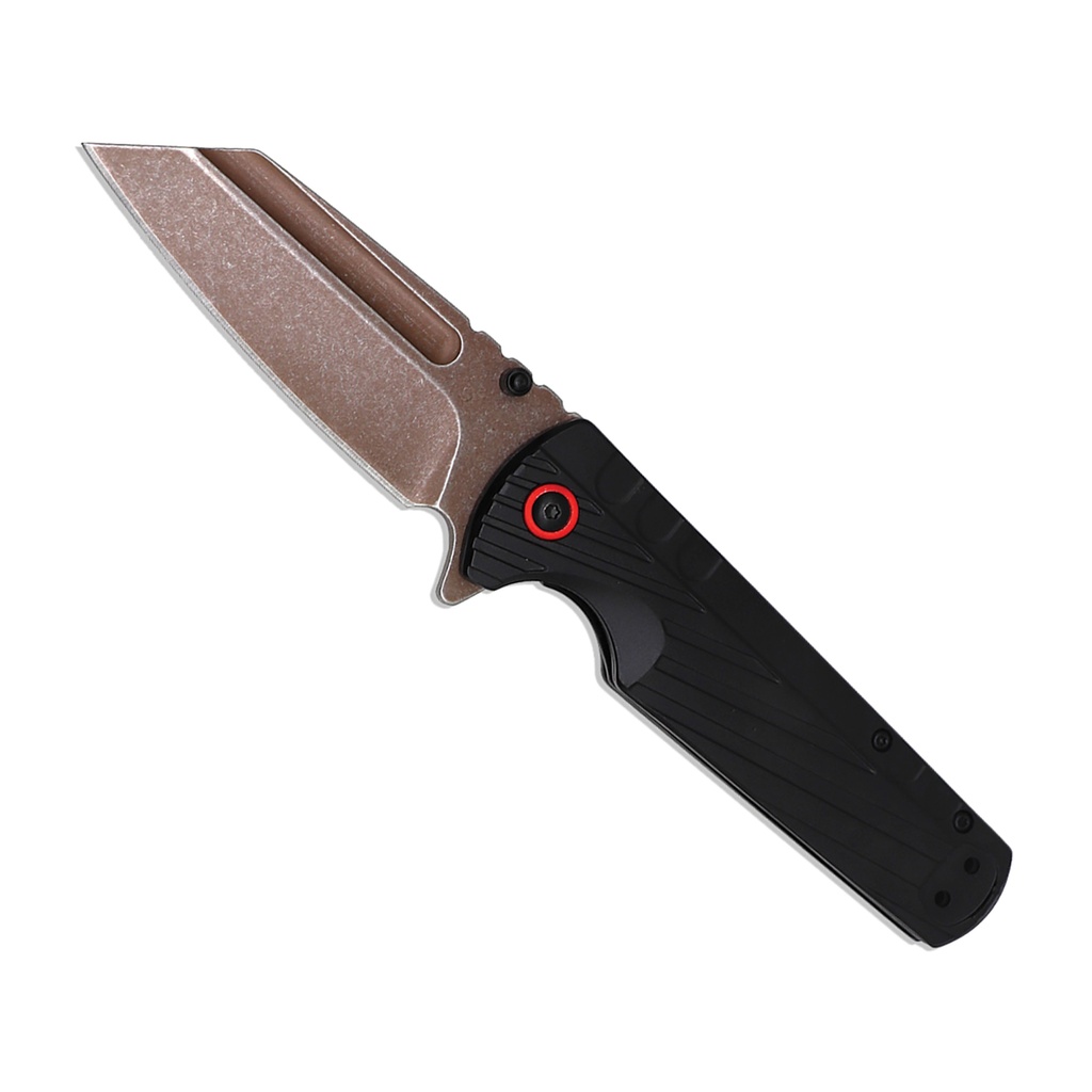 Crimson Pivot Recon Spring-Assisted Knife - Bronze Stonewash