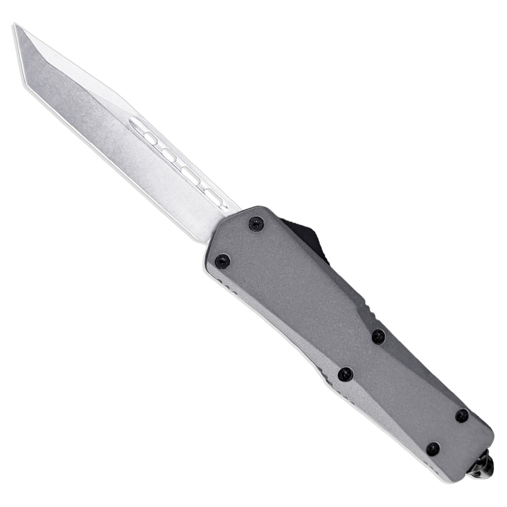 Grey Line Deployment OTF Knife - Matte Alloy