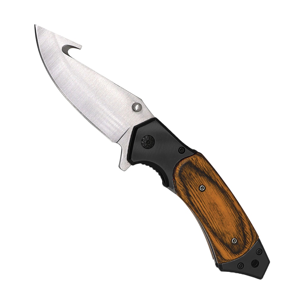 Fieldline Hybrid Spring-Assisted Hunting Knife - Wood Inlay