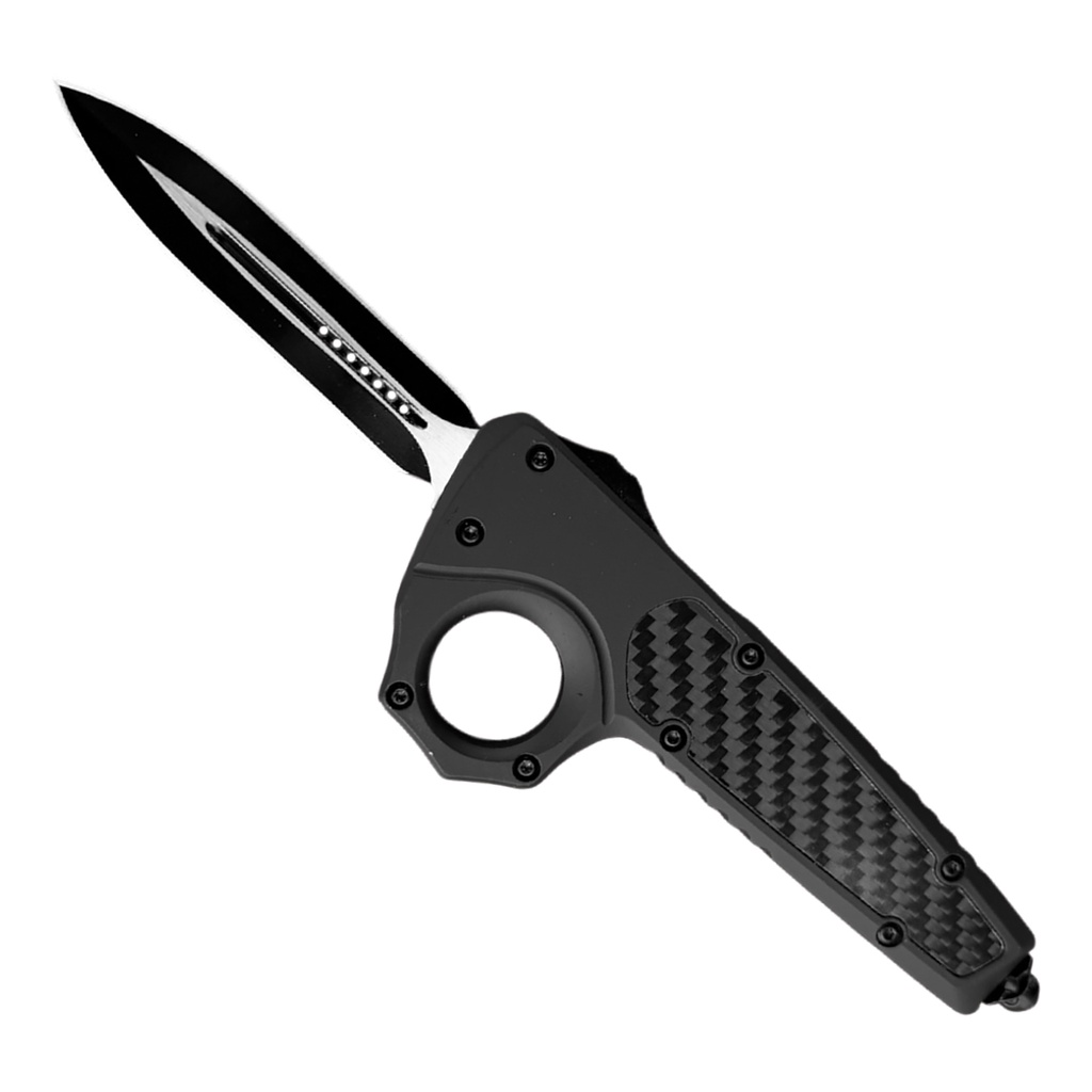 Ring Sentinel Tactical OTF Knife - Midnight Black