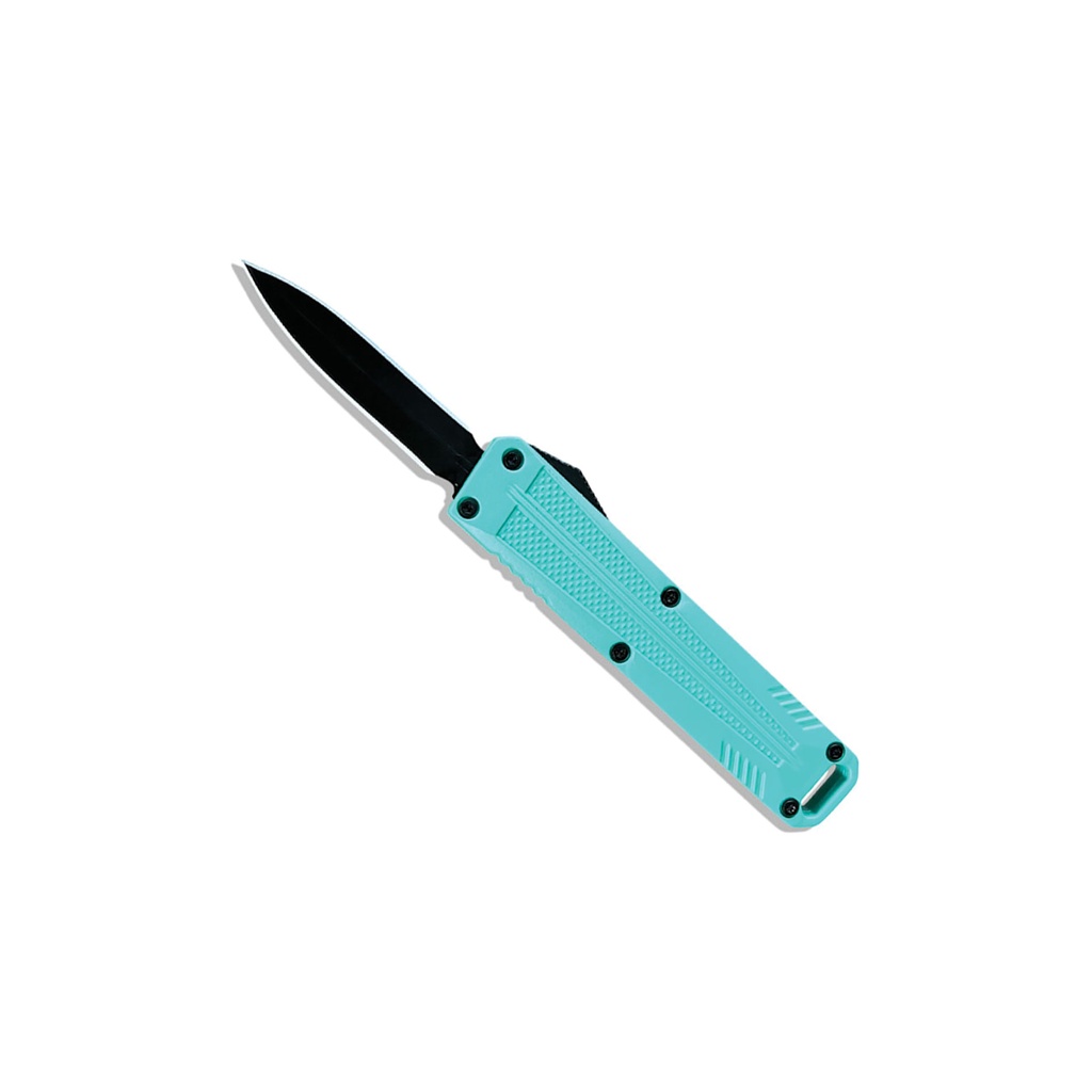 Stealth Grid Quick-Snap Double-Action OTF Knife - Turquoise