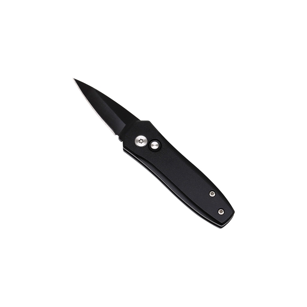 Shadow Minimalist Micro Automatic Knife - Black Titanium