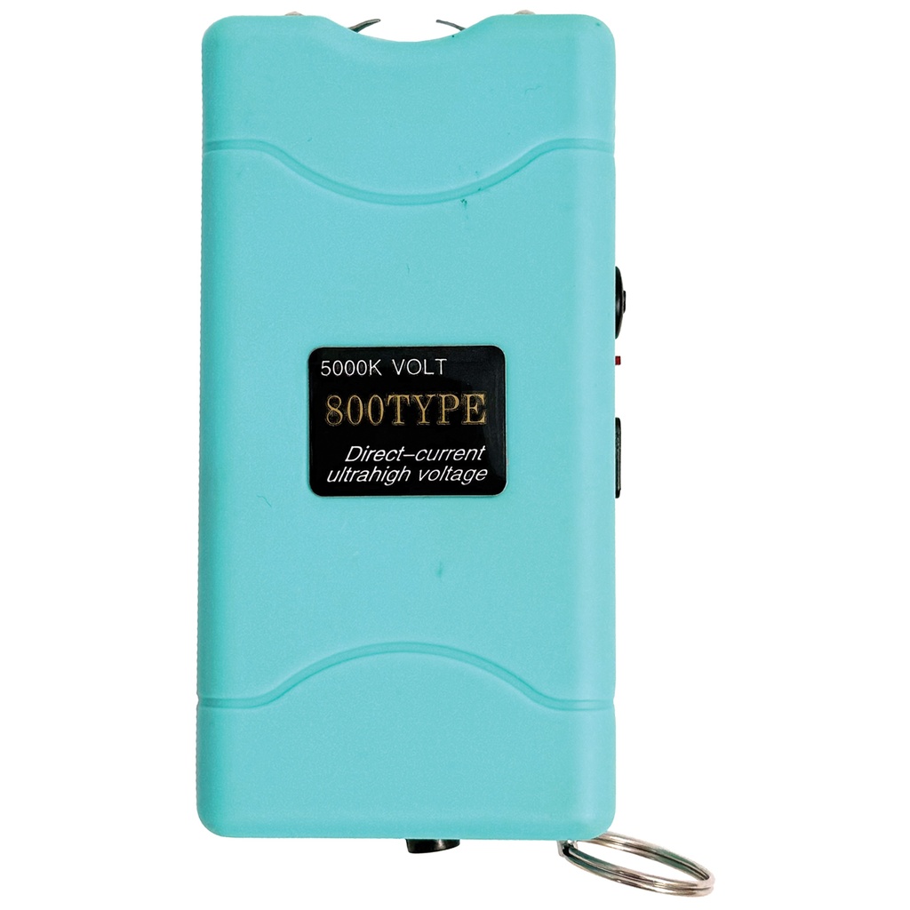 Aqua Pulse Rechargeable Stun Gun with Light - Turquoise