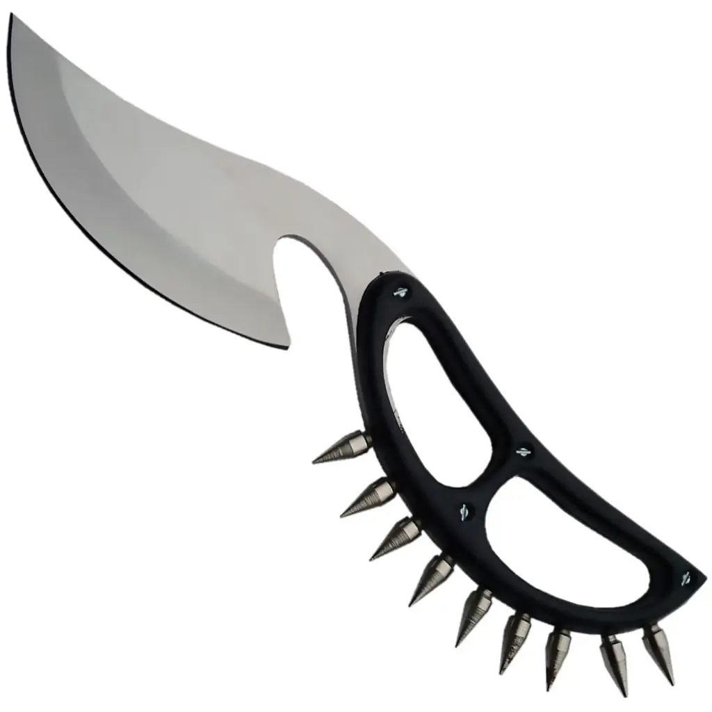 Cobra Spike Strike-Control Tactical Fixed Blade Knife - Matte Silver