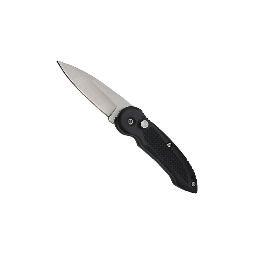 Stealth Pocket Quick-Deploy Automatic Knife - Midnight Black