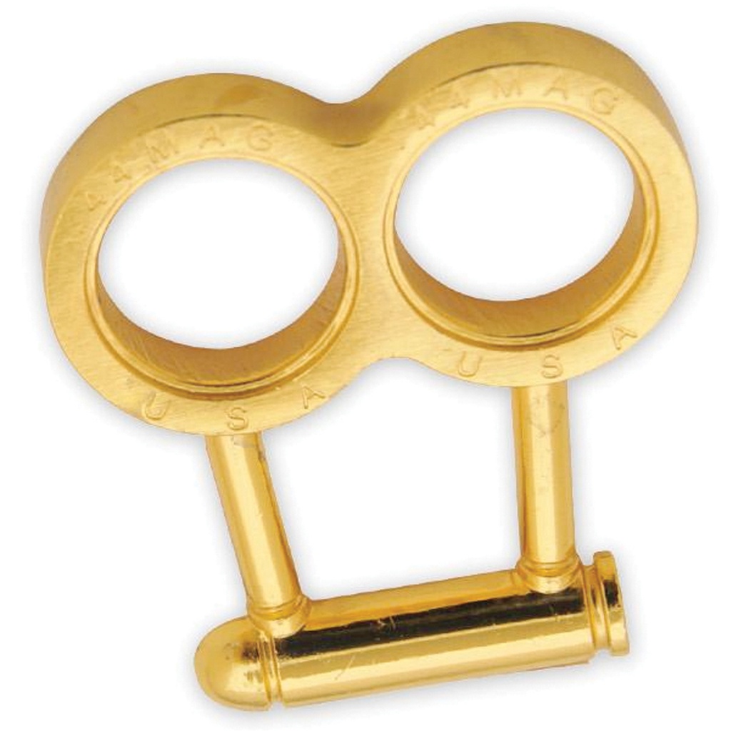 Mag Chamber Tribute Brass Knuckles - Gold Steel