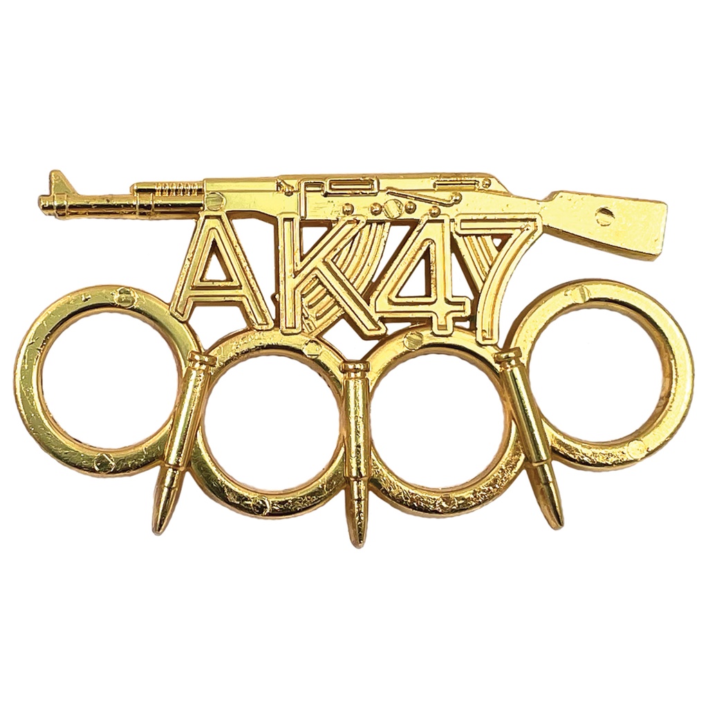 AK Legacy 7.62 Spiked Brass Knuckle - Gold