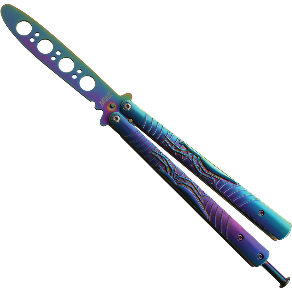Chromatic Web Safe-Flip Butterfly Trainer - Rainbow Steel