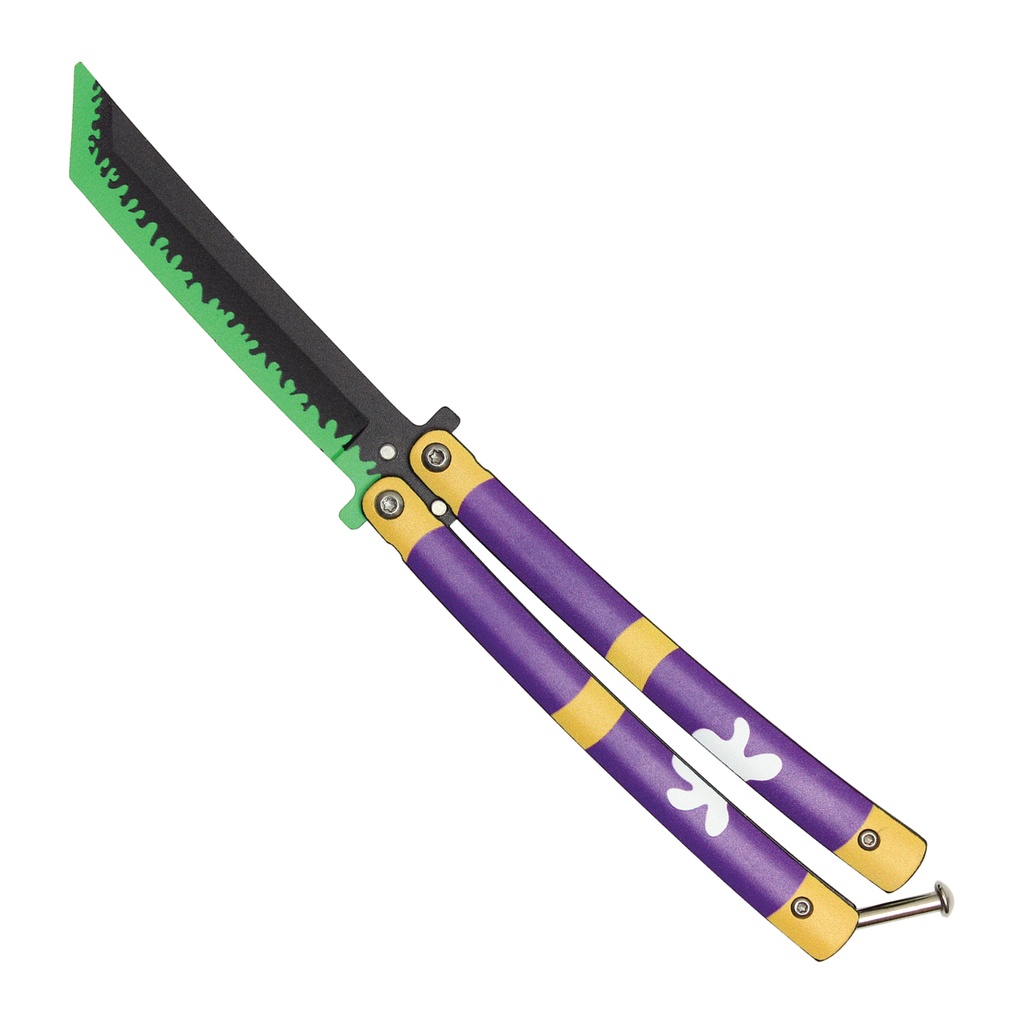 Enma Tribute Safe-Flip Butterfly Trainer Knife - Purple Aluminum