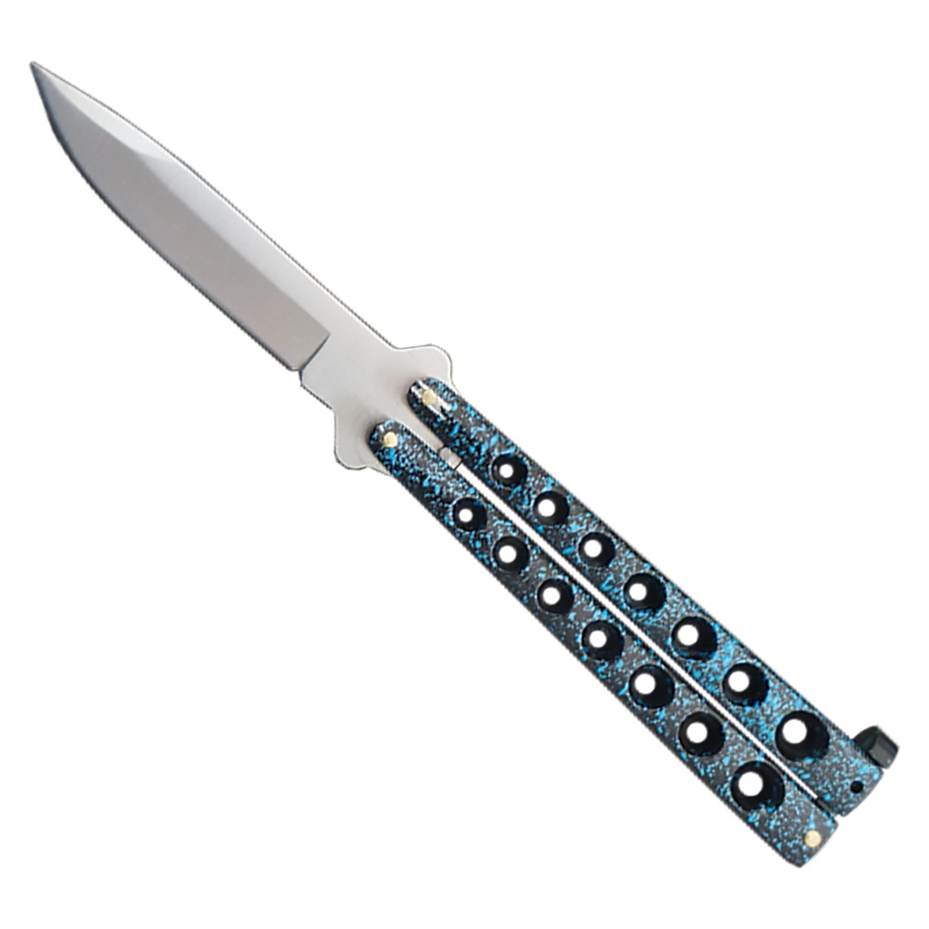 Aero‑Vent Balance‑Tuned Butterfly Knife - Blue Steel