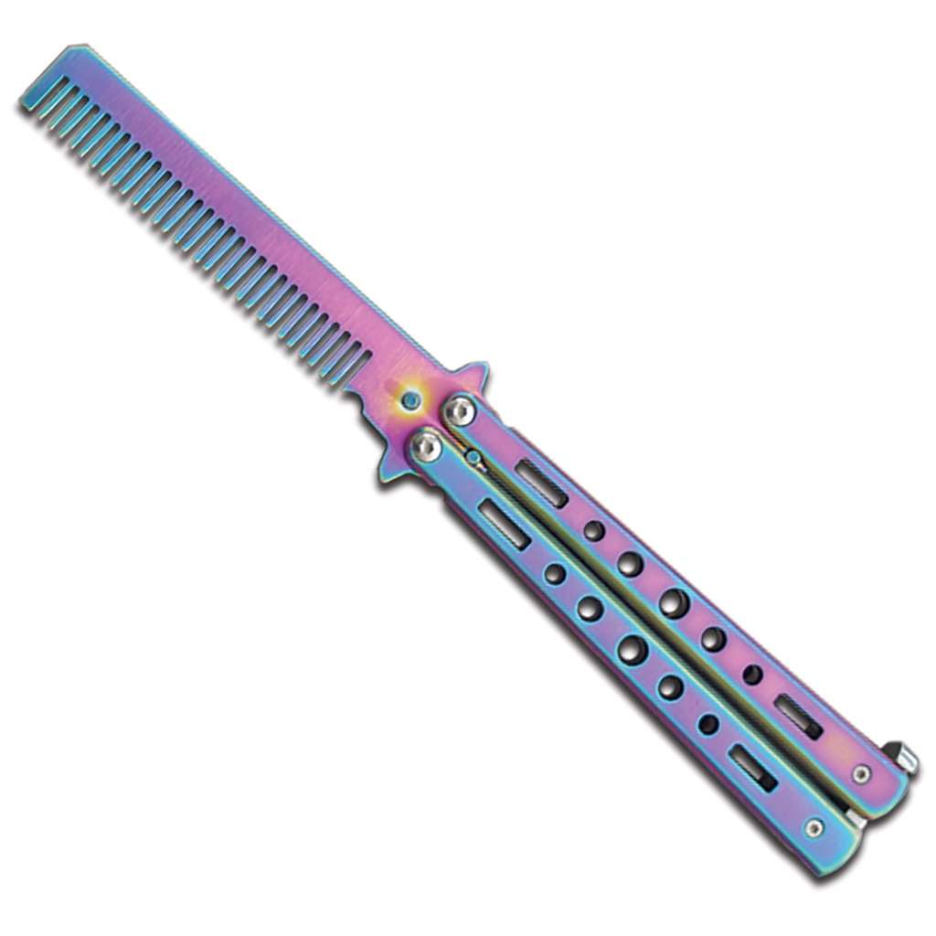 Aurora Balance Butterfly Comb Trainer - Rainbow Iridescent