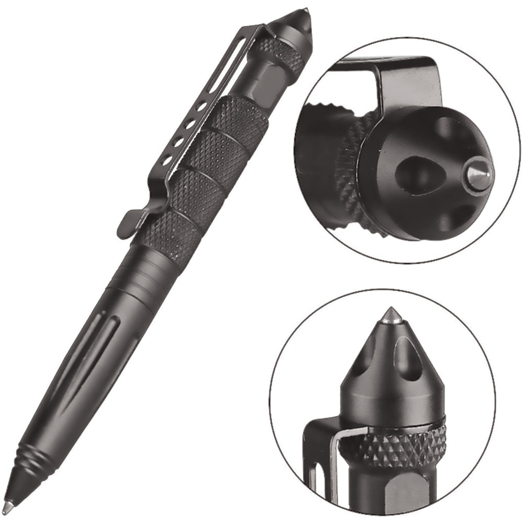 Stealth Grid Impact-Ready Tactical Pen - Gunmetal Gray