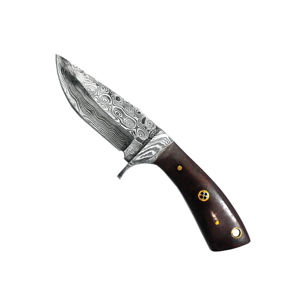 River Forge Full‑Tang Skinner Knife - Brown Micarta