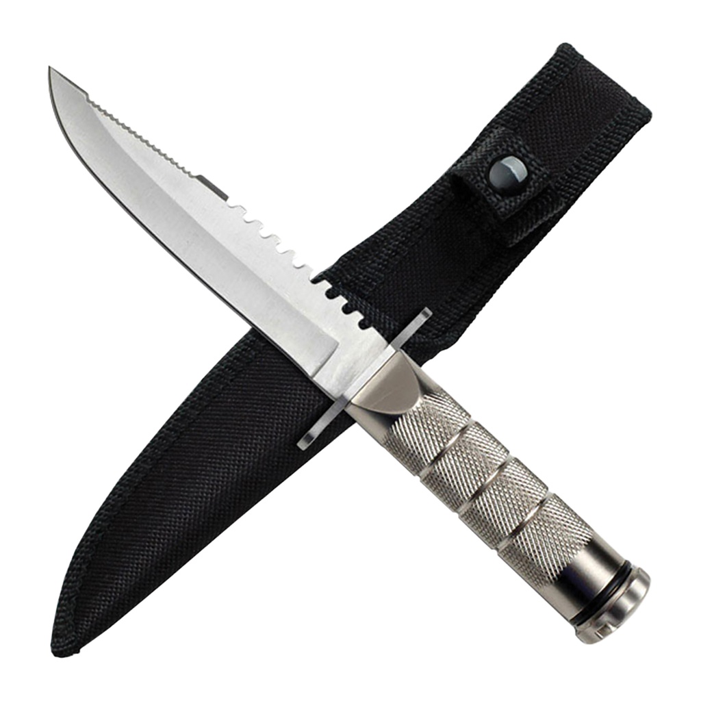 Ridgeback Utility Full-Tang Fixed Blade Knife - Matte Steel