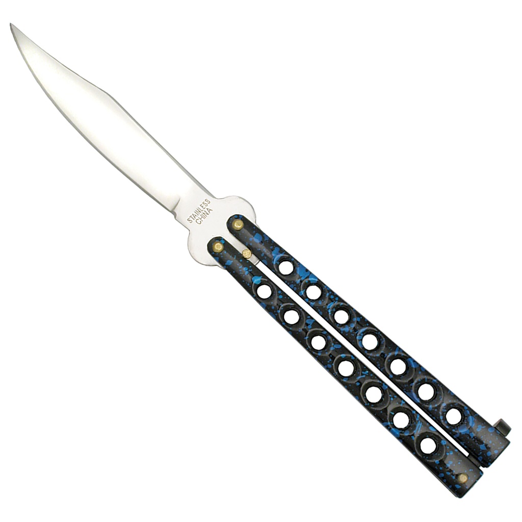 Vented Flow Balanced Butterfly Knife - Blue