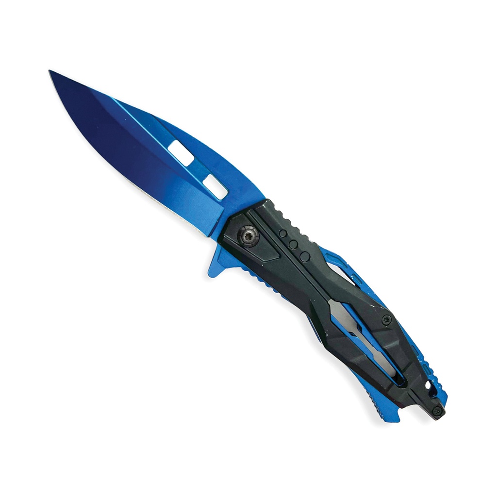 VividStrike Quick-Deploy Spring Assisted Knife - Blue Blade