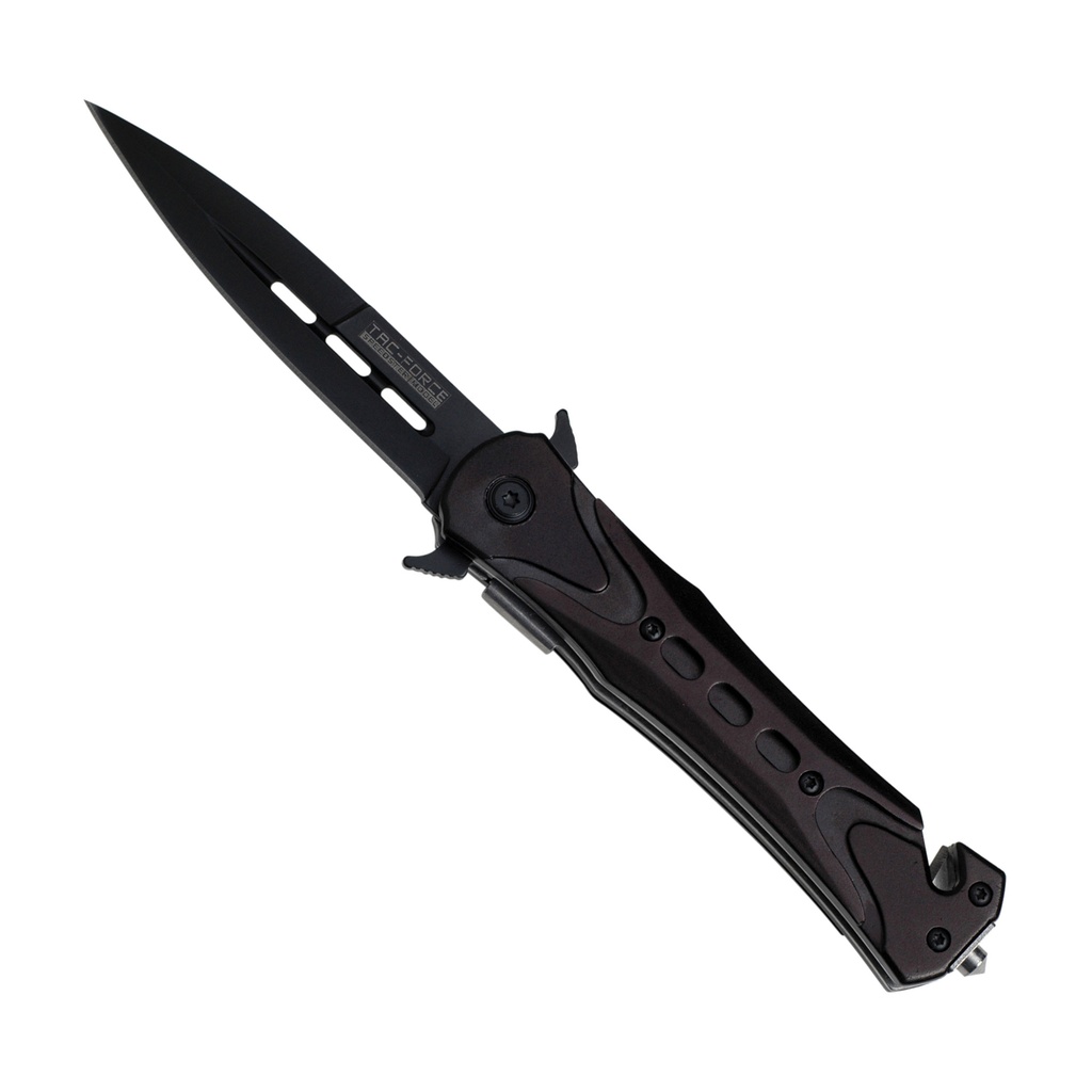 Speedster Rapid-Deploy Spring-Assisted Rescue Knife - Midnight Black
