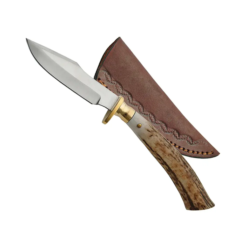 Stag Tip Heritage Compact Skinning Knife - Natural Stag