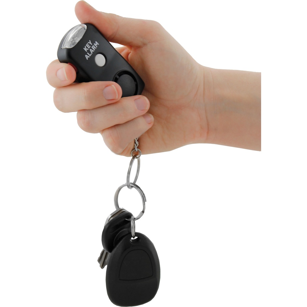 Midnight Beacon Dual-Action Keychain Personal Alarm - Black