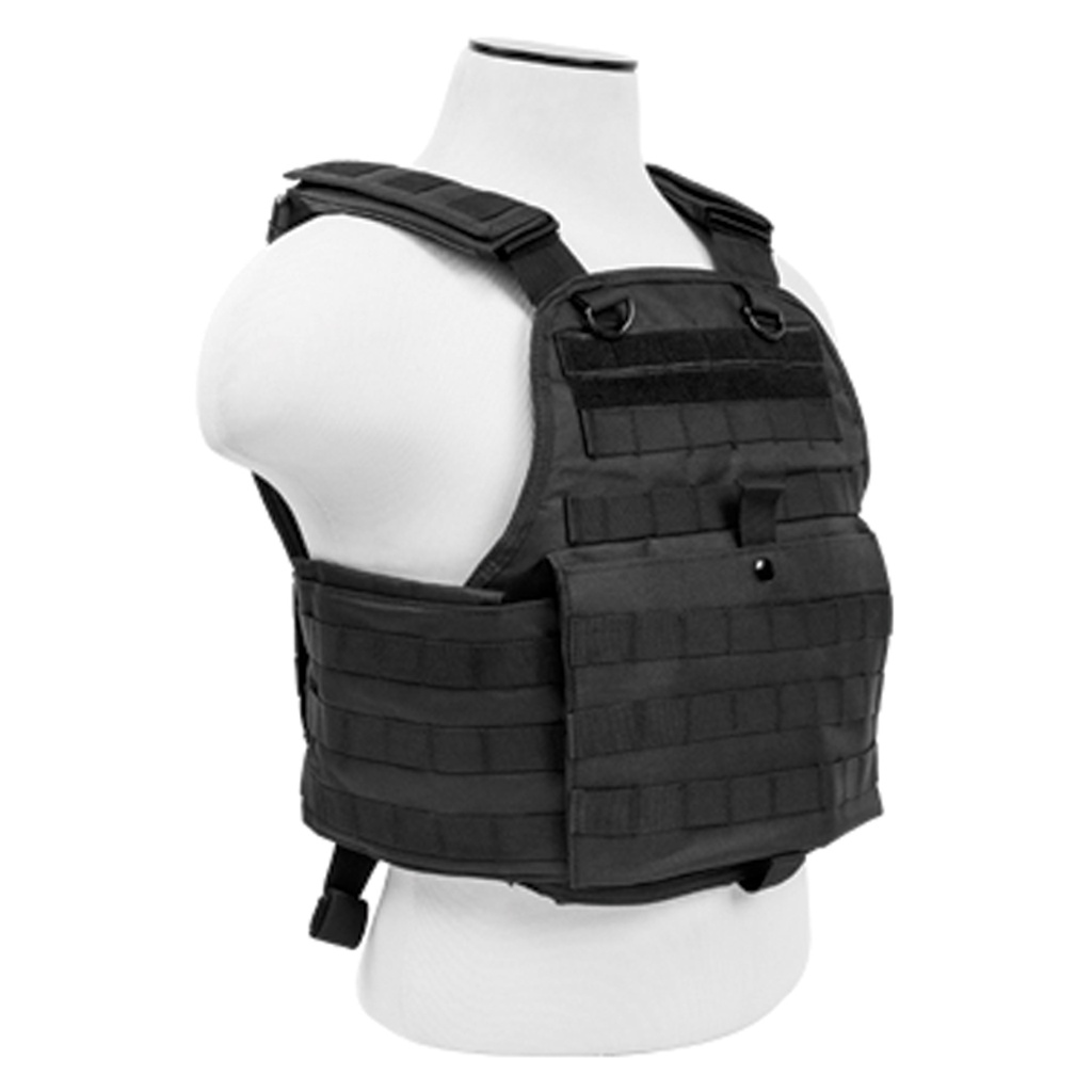Blackout Grid Modular Plate Carrier Vest - Midnight Black