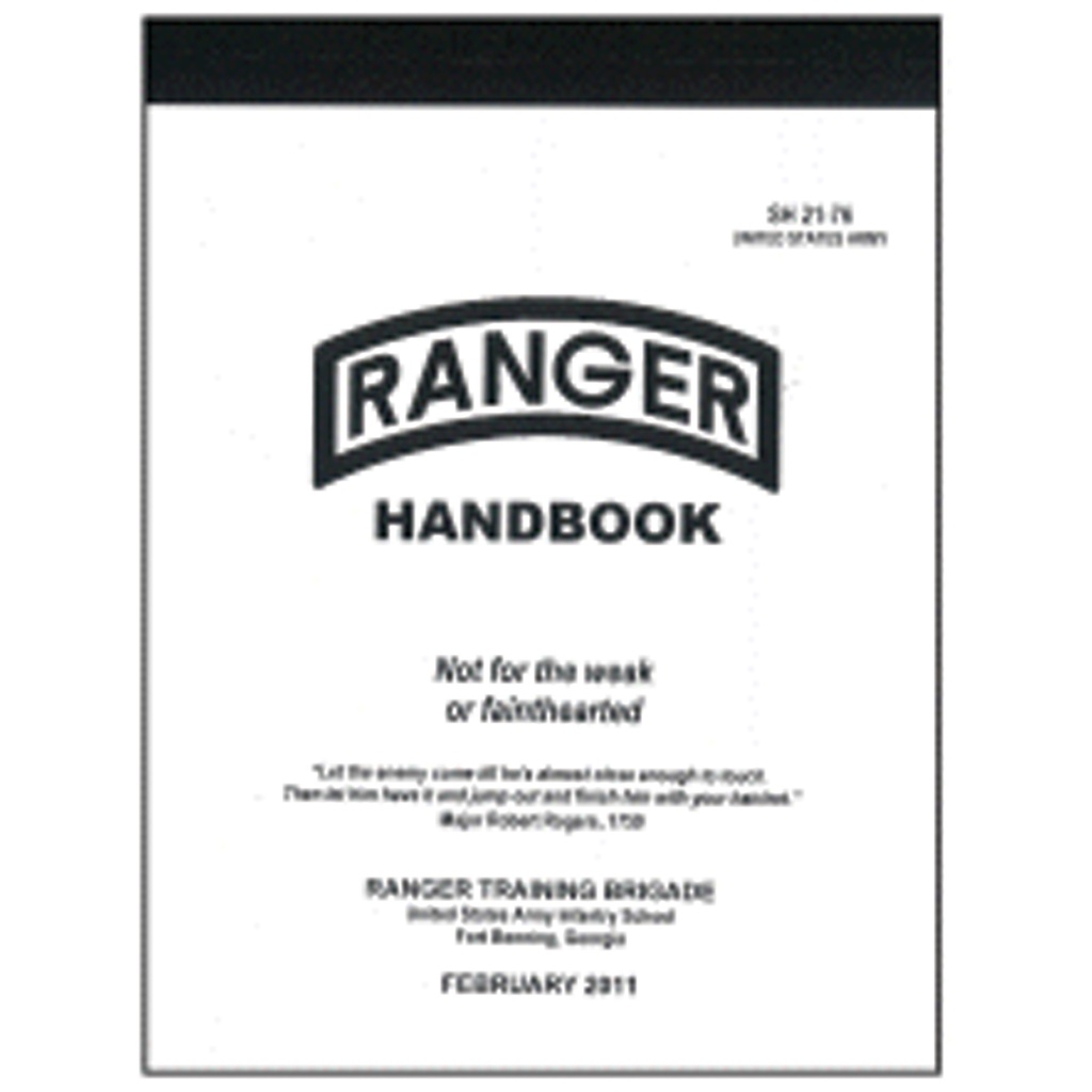 Not For The Weak Pocket 2011 Ranger Handbook - Black Cover