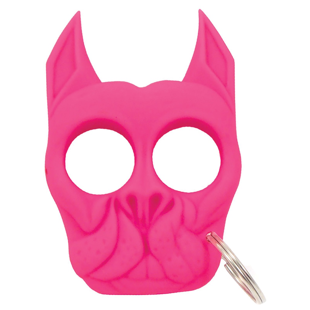 Street Guardian Bulldog Self Defense Keychain - Hot Pink