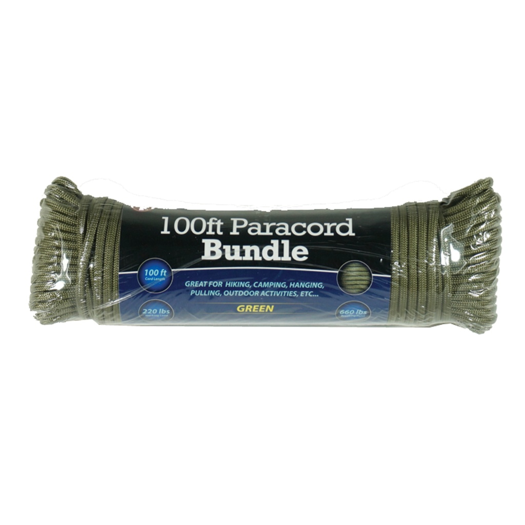 Evergreen Fieldline Seven-Strand Paracord - Green