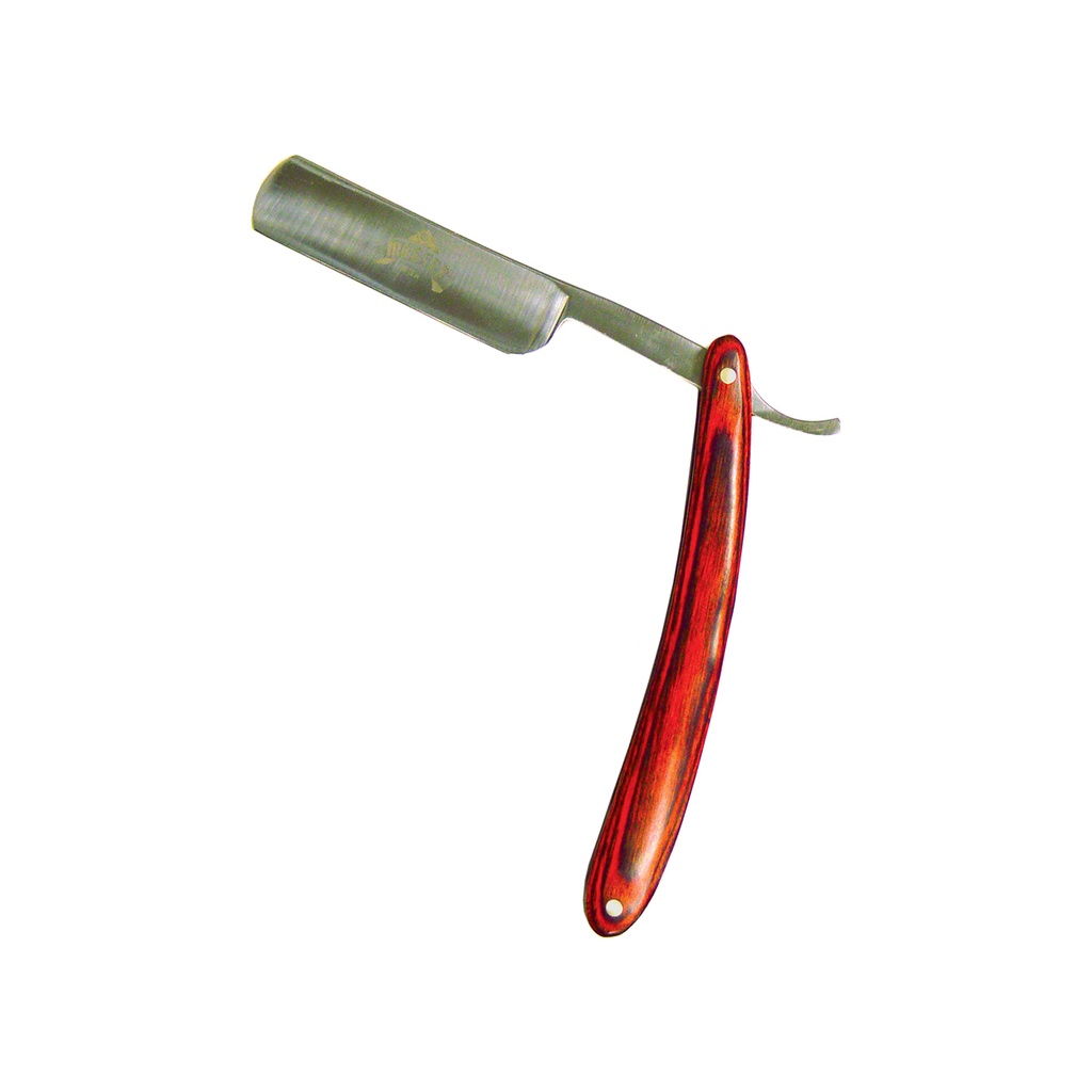 Redwood Balance Folding Straight Razor - Red Pakkawood