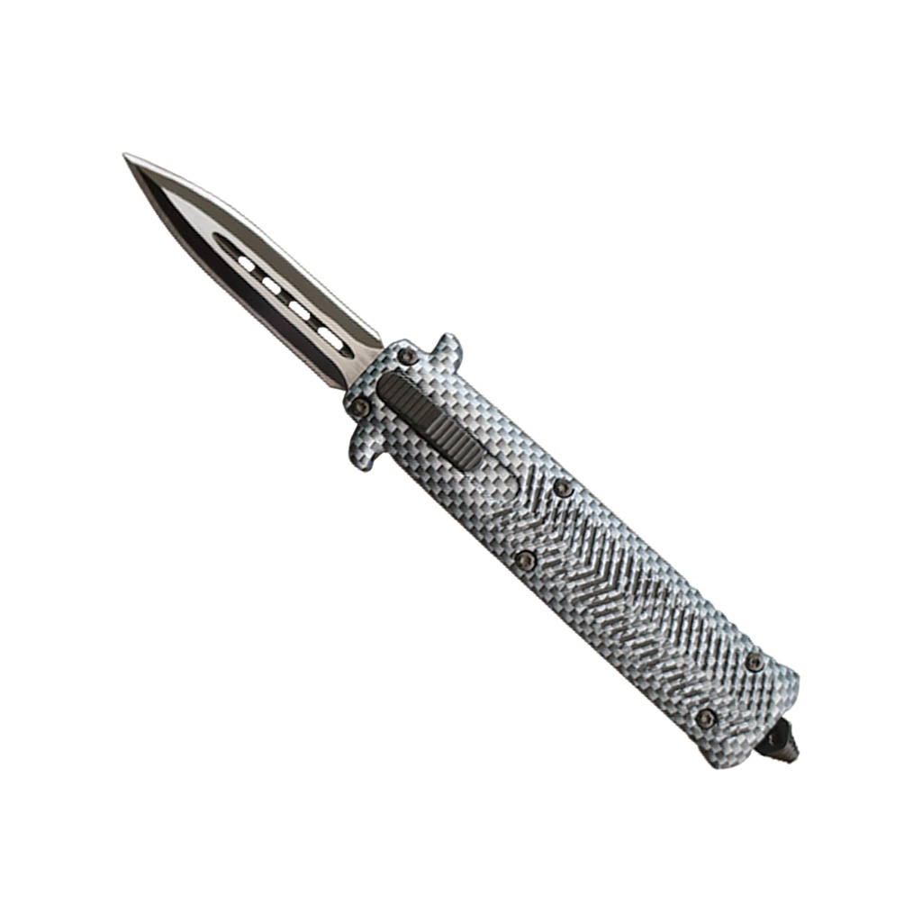 Carbon Weave Quick-Deploy OTF Knife - Carbon Fiber