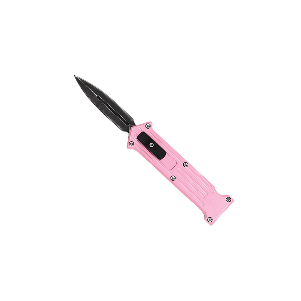 Joker Snap Micro OTF Knife - Pink Zinc Alloy