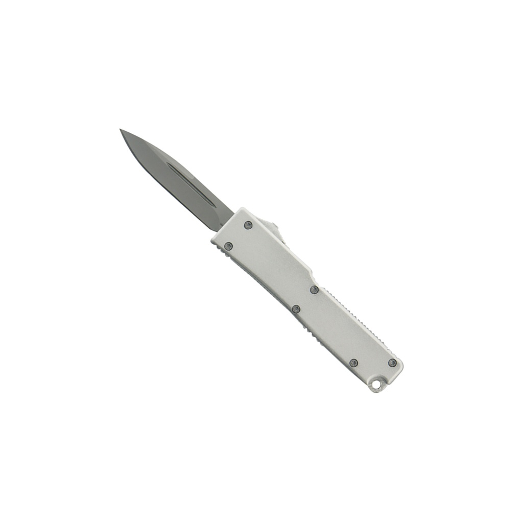 Frontline Pulse Double-Action OTF Knife - Silver Aluminum