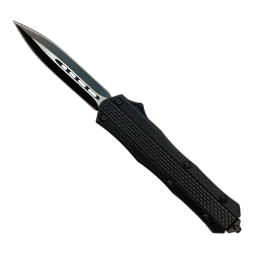 Shadow Track Dual-Edge OTF Knife - Matte Black