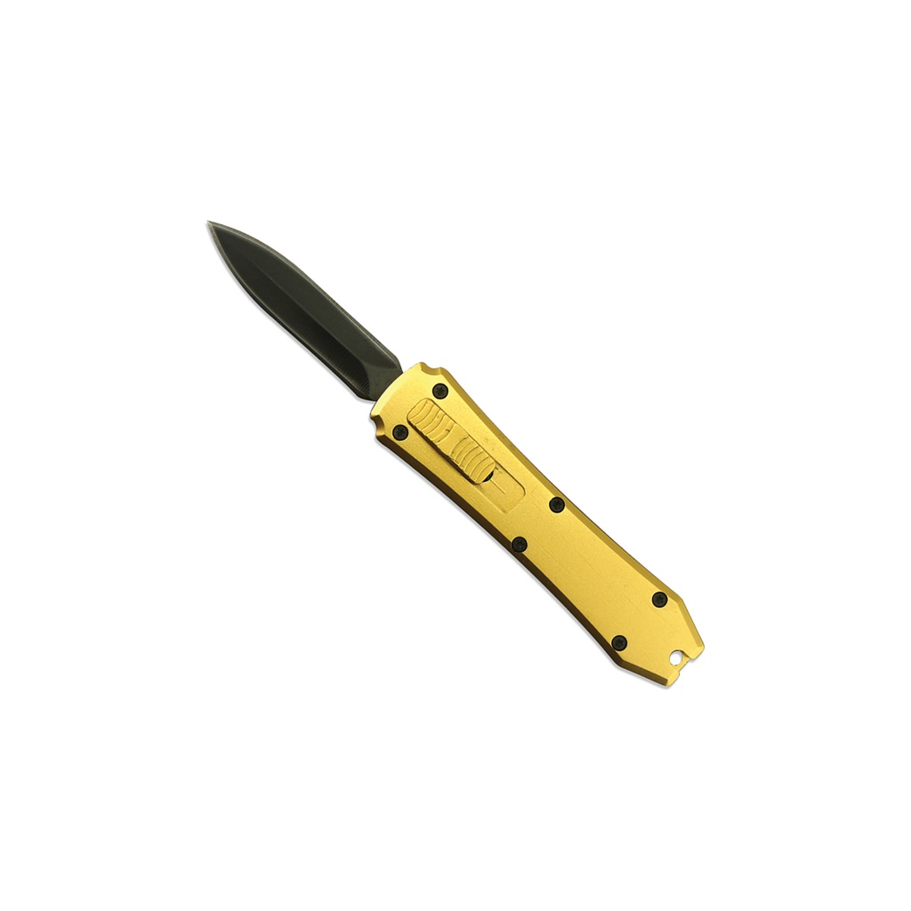 Edgeflash Top-Switch Mini OTF Knife - Gold & Black