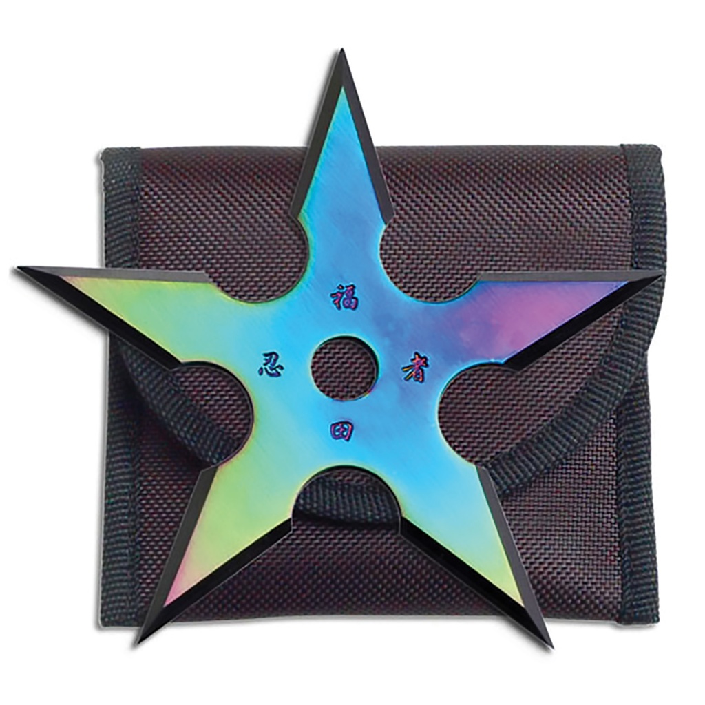 Aurora Sigil Balanced Throwing Star - Rainbow