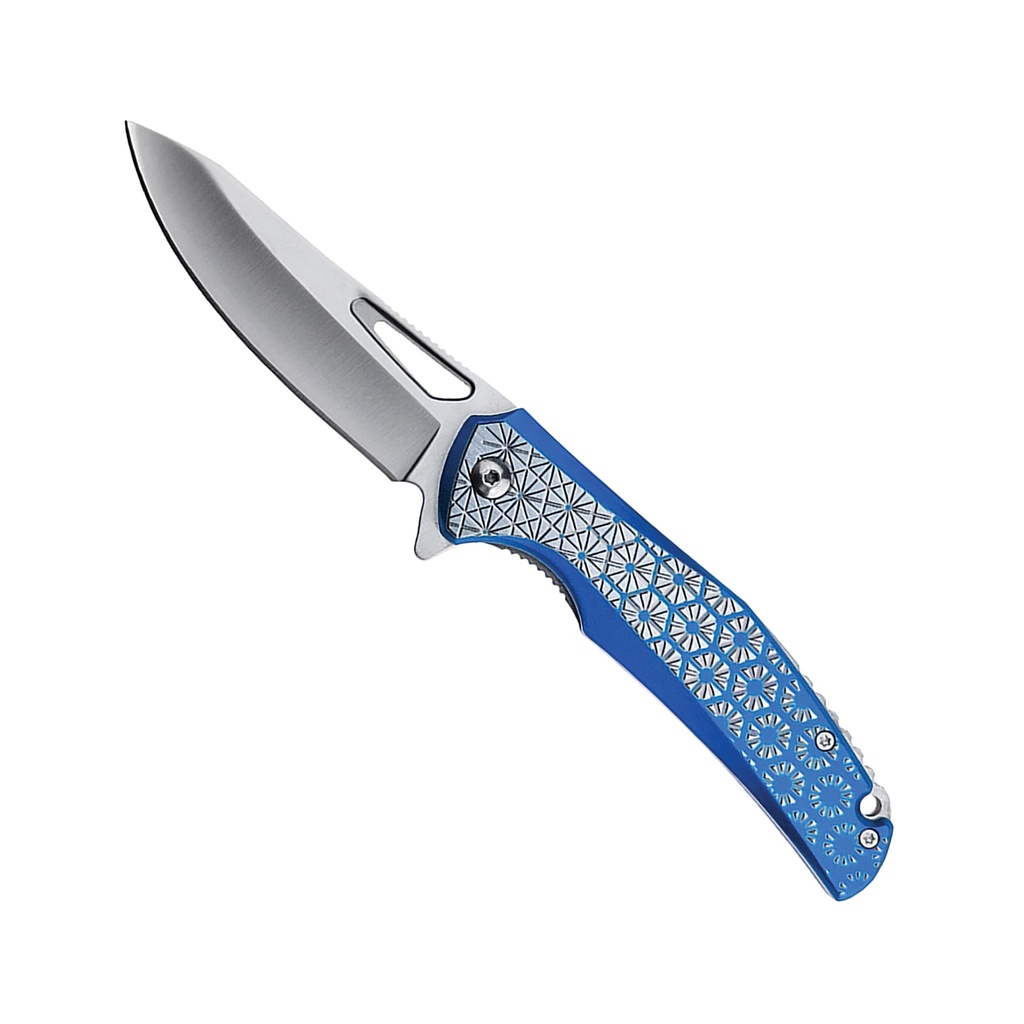Enigma Thorn Quick-Deploy Spring Assisted Knife - Blue Aluminum