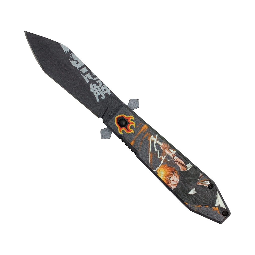 Soul Reaper Flash-Step Assisted Opening Pocket Knife - Ichigo Black