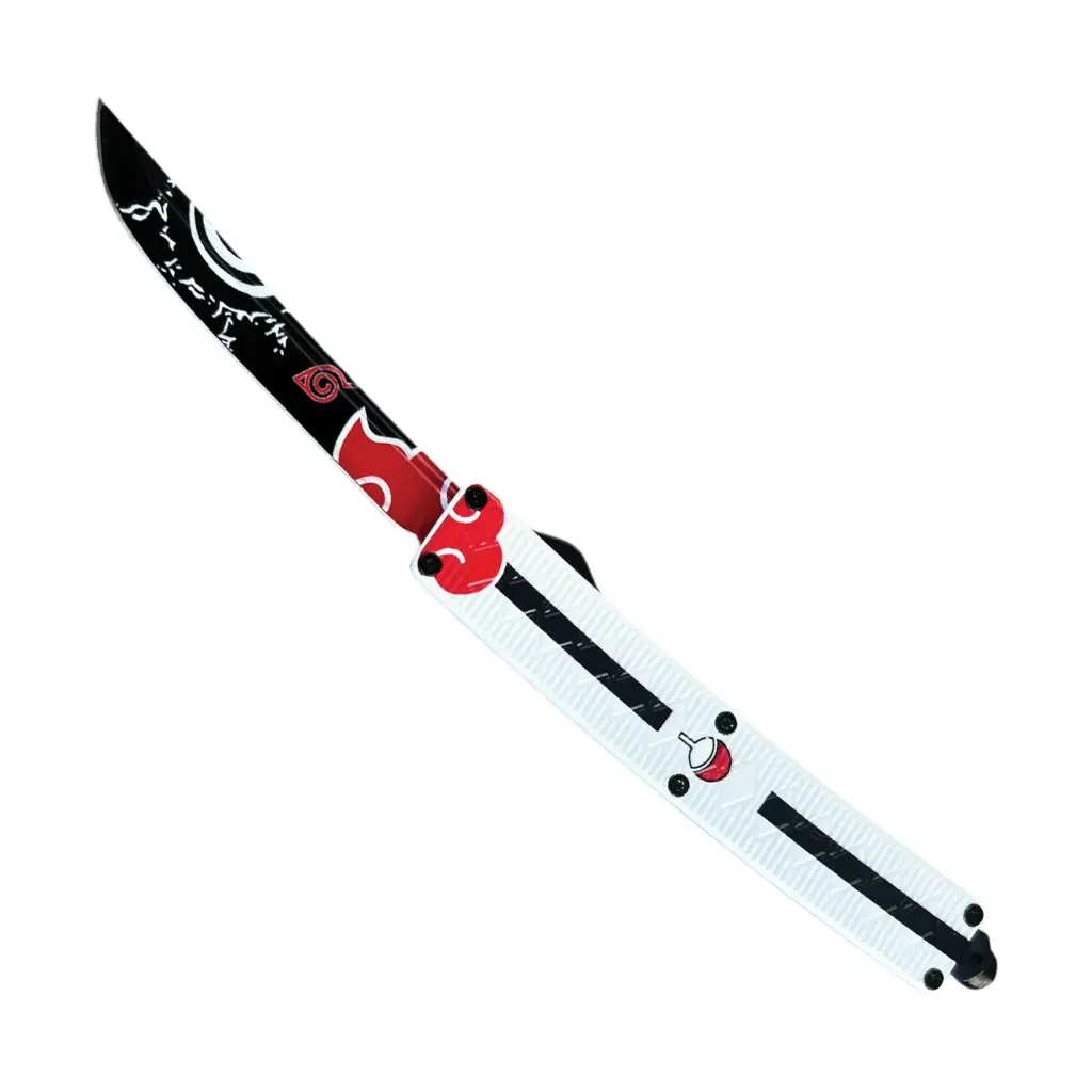 Shinobi Glide Double-Action OTF Knife - White/Black