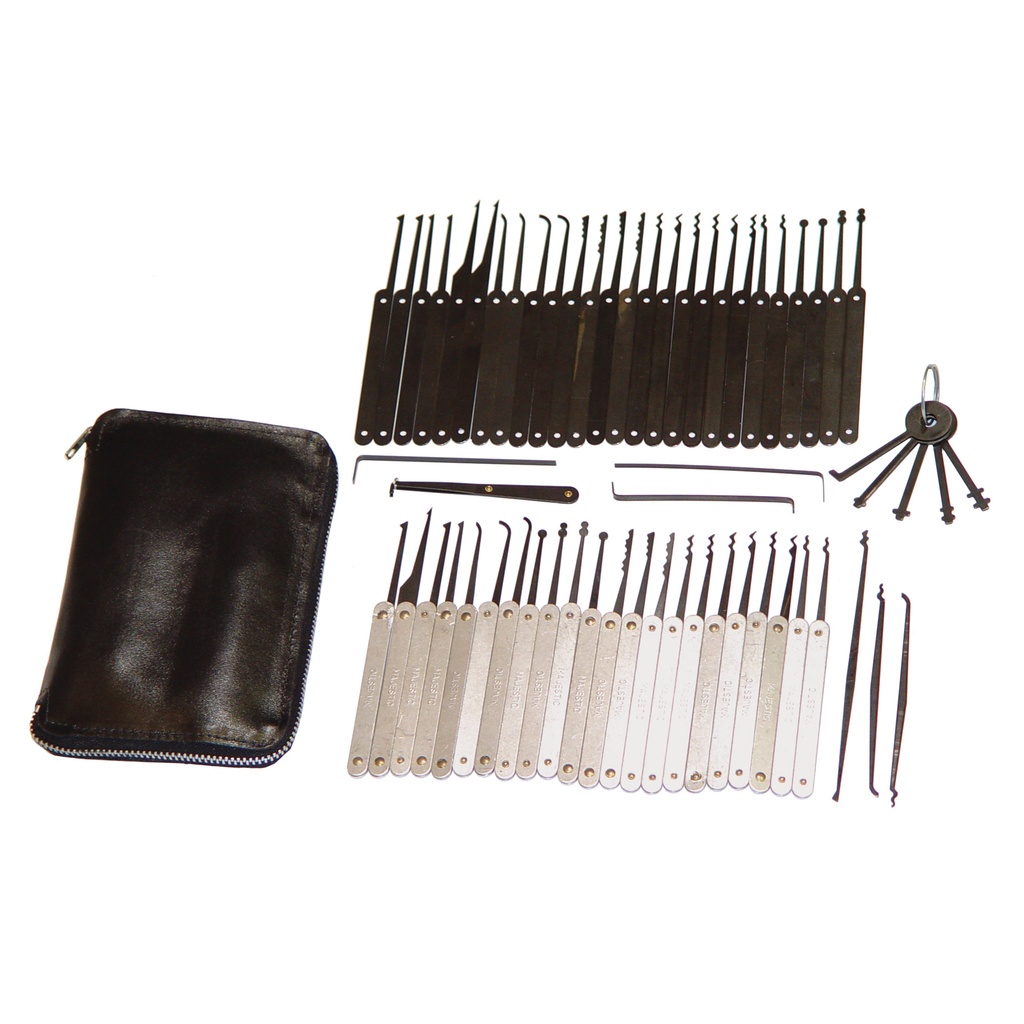 Shadowline Precision 60-Tool Lock Pick Set - Top-Grain Leather